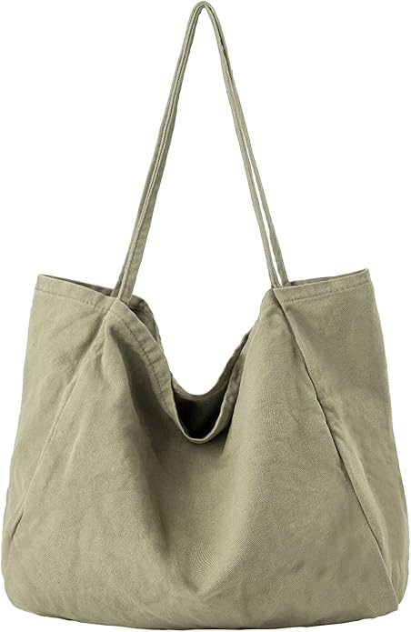 Canvas Tote Bag for Women Large Hobo Shoulder Bag for Work Travel Casual Message Bag Tote Purse handbags