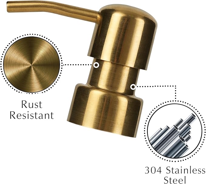 Emerson Essentials Soap Dispensers, Dish Soap Set for Kitchen, Farmhouse Bathroom Set, Hand Soap Dispenser | Glass Soap Dispenser with Pump and Labels, 16 Oz, 2 Pack