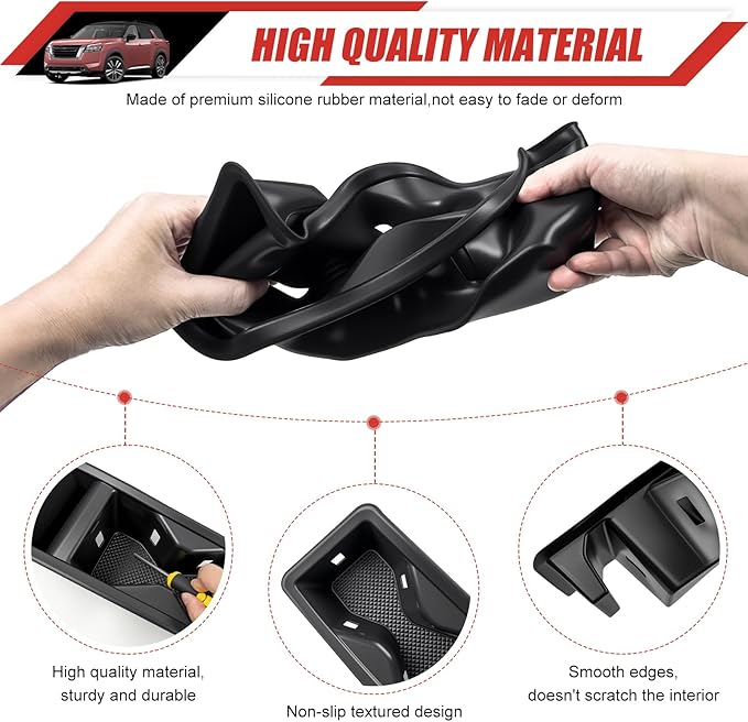 Cup Holder Coaster Fit for 2022-2025 Nissan Pathfinder Accessories, Cup Holder Mat Pad Inserts Interior Cup Holder Liner for 2024 Nissan Pathfinder
