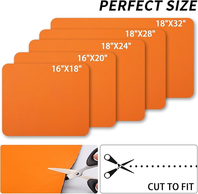 HotLive Dish Drying Mat for Kitchen Counter, Heat Resistant Drainer Mats with Non-slip Rubber Backed, Hide Stain Kitchen Super Absorbent Draining Mat, Easy to Clean Dish Rack Pad, Orange 16"x20"
