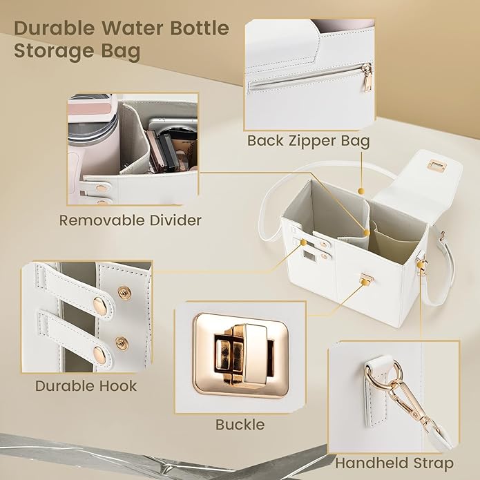 Outdoor Portable Crossbody Water Cup Purse Bag Water Bottle Carrier Bag with Phone Pocket Tumbler Carrier with Strap