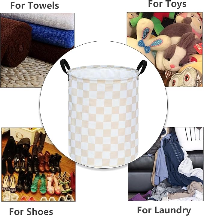 Girls Laundry Basket Cute Kids Hamper Room Decor Storage Basket,Toy Box Canvas Collapsible Organizer Bins for Home/Dorm/Kitchen/Pet/Office/Closet/Shelf/Gift Baskets