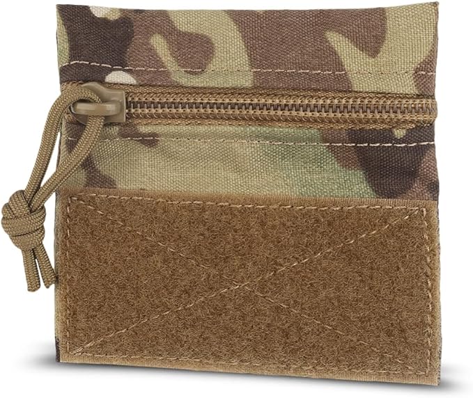 Qavctw Tactical Admin Pouch Bag with Hook and Loop Tool Storage Bag Snack Pouch Candy Bag Hanging Pouches Backpack Accessory Pouch