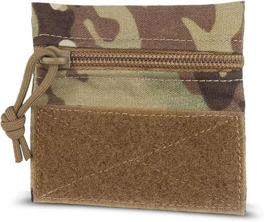 Qavctw Tactical Admin Pouch Bag with Hook and Loop Tool Storage Bag Snack Pouch Candy Bag Hanging Pouches Backpack Accessory Pouch