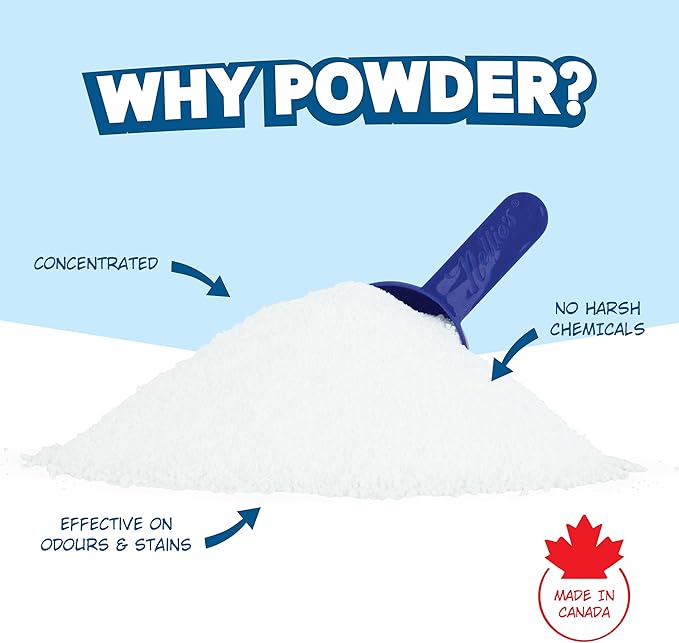 Nellie's Laundry Soda - Concentrated Laundry Detergent Powder - 200 Loads - Gentle on Skin and Environment - Fragrance-Free - (Made in Canada)