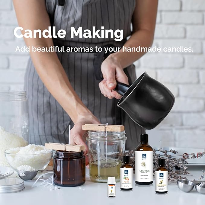 Vanilla Essential Oil - Pure Natural Oil for Aromatherapy Diffuser, Skin, Hair, DIY Perfume & Candle Making - Organic 10mL Warm Sweet Scent