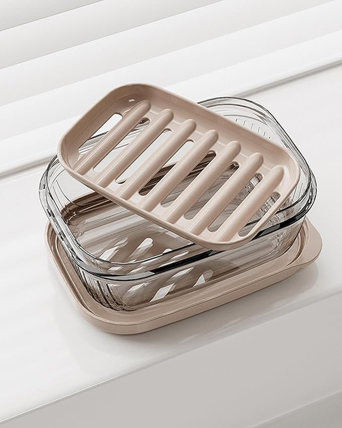 Travel Soap Case, Leakproof Soap Container with Lid, Portable Bar Soap Holder for Traveling, Soap Dishe for Bathroom, Shower, Gym, School, Camping, Vacation, Outdoor,Travel Essentials