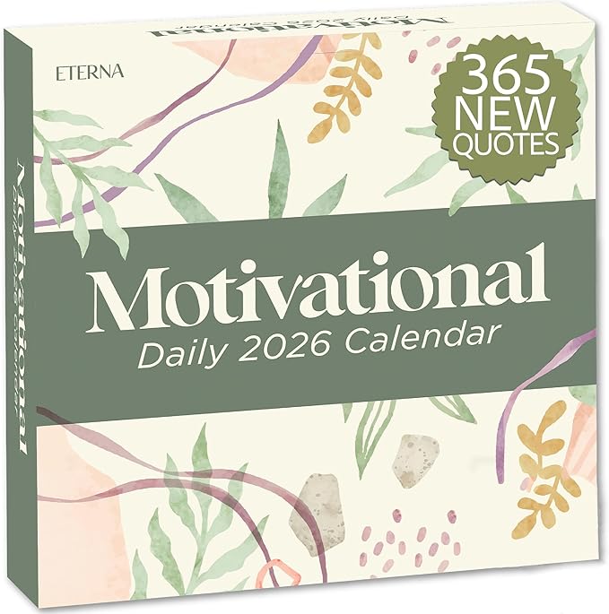 2026 Motivational Calendar | Includes 365 Positive Quotes and Affirmations, Enjoy a Whole Year of Inspirational Quotes, Phrases & Affirmations for Success, Happiness & Personal Growth