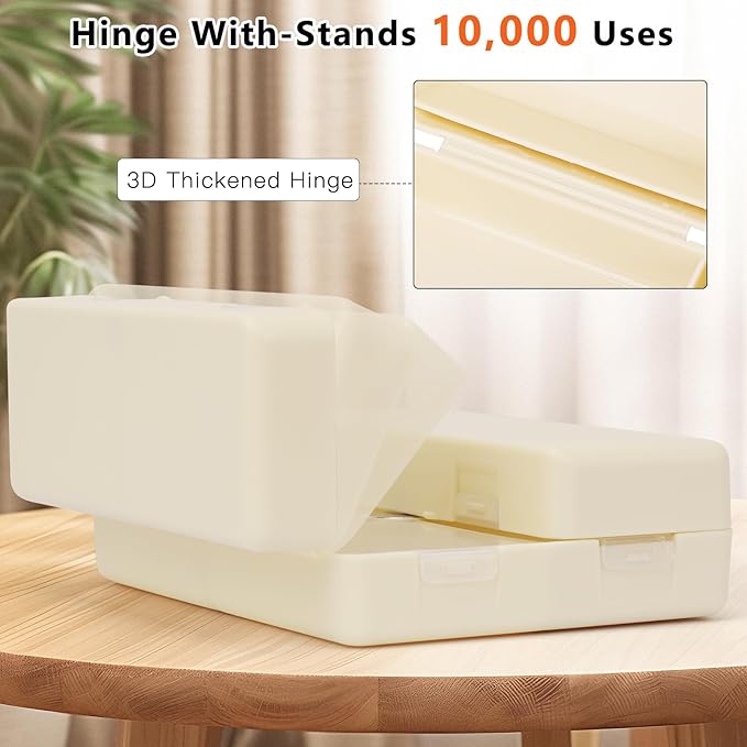 FYY Daily Pill Organizer,2 Pcs 7 Compartments Portable Pill Case Travel Pill Organizer,[Folding Design] Pill Box for Purse Pocket to Hold Vitamins,Cod Liver Oil,Supplements and Medication-White