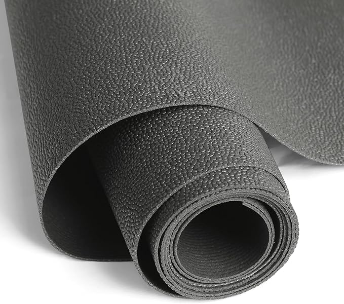 WochiTV Shelf Liner for Cabinets, Drawer Non Adhesive Non Slip Foam Mat for Kitchen, Pantry, Bathroom, Cupboard, Garage, Closet, Shelves, Drawer, Tool Box, Gray 23.6 x 118 inches