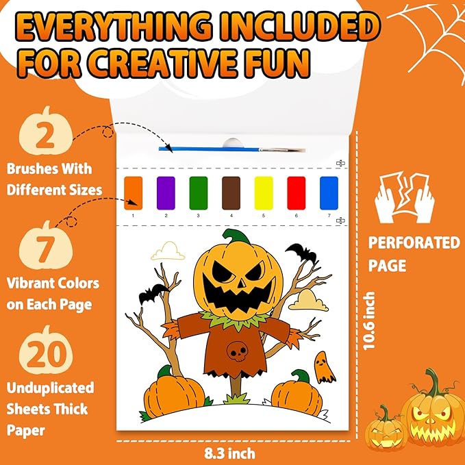 AGGKKY Paint with Water Coloring Books for Kids Toddlers 1-3 Mess Free Watercolor Painting Book Kits Arts and Crafts for Kids 2-4 4-6 Travel Activities Birthday Christmas Stocking Stuffers Toy Gift