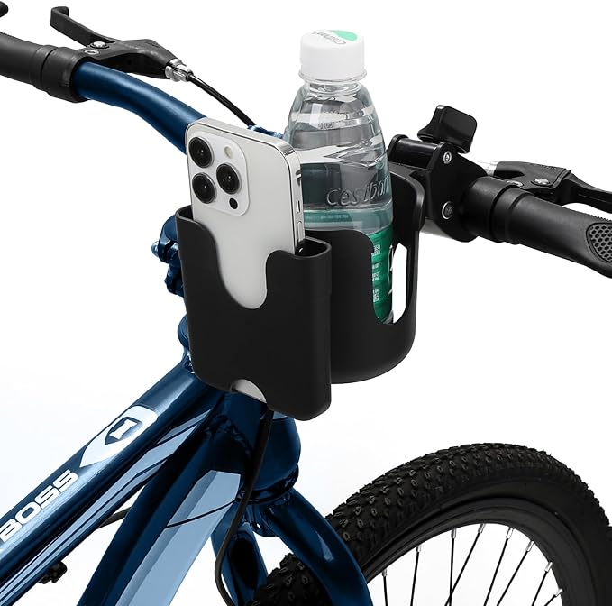 Accmor 2-in-1 Walker Cup Holder with Phone Holder, Wheelchair Cup Holder, Rollator Cup Holder, Cup Phone Holder for Walker, Wheelchair, Rollator, Mobility Scooter
