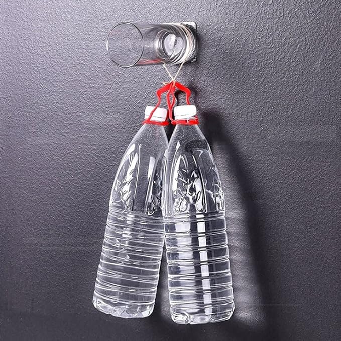 10 PCS Wall Mounted Replacement Sticky pads for Kitchen Bathroom Shower Caddy Organizer Rack Holder Nail Free Adhesive Hooks (Double-Sided Sticker)