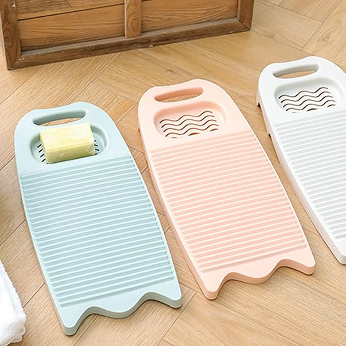 Non-Slip Laundry Washing Board, Household Washboard, Hand Wash Board, Manual Wash Clothes Laundry Pad Scrubbing Board for Household(15.7x8.07x1.06inches) (C-Dark Blue)