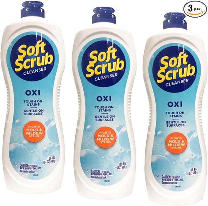 Soft Scrub Oxi Cleanser, 24 Ounce, (Pack of 3)