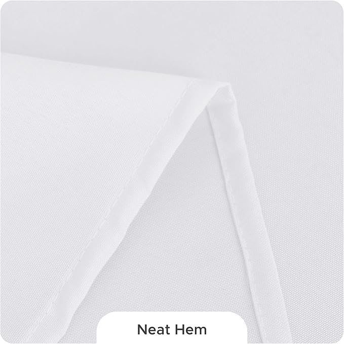 Fitable 10 Pack Rectangle Tablecloths: Stain Resistant Wrinkle Free Circle Table Clothes, Washable Reusable Polyester Table Covers for Wedding Party Birthday Banquet Reception(White, 70x120 Inch)