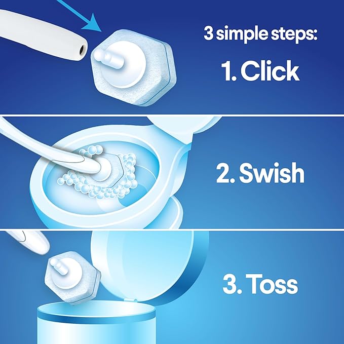 CLOROX ToiletWand Disinfecting Refills, Disposable Wand Heads (Package May Vary), 30 Count (Pack of 5)