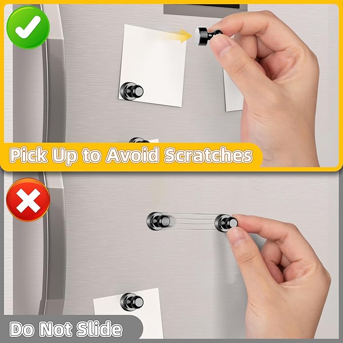 VNDUEEY 40Pcs Black Refrigerator Magnets Fridge Magnet, Strong Whiteboard Magnets, Fridge Magnets Adults, Small Magnet for Kitchen, Office, School, Locker, ISO9001VN1214