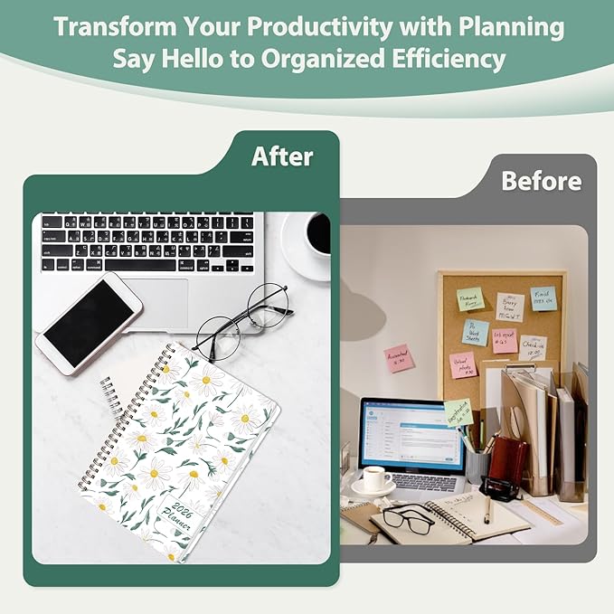 2026 Planner, Weekly and Monthly Calendar Academic Planner, Jan 2026 - Dec 2026, Planning Agenda Book for Desk Accessories and School Supplies - Letter Size(8.5'' x 11'')