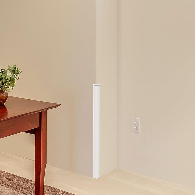 Rubber Bond Wall Corner Guard Edge Protector, 1x1x36 inch Baby Proofing Corner Guards | Self-Adhesive Furniture Edge Strips for Home & Office (15 Pack, White)