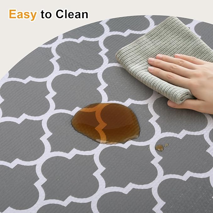 Drawer and Shelf Liner for Kitchen Cabinet, Non-Adhesive Cabinet Liner, Non-Slip Drawer Liner, Waterproof Cupboard Liners, Kitchen Shelf Liner Easy to Clean, Protect Dresser/Shelves/Table