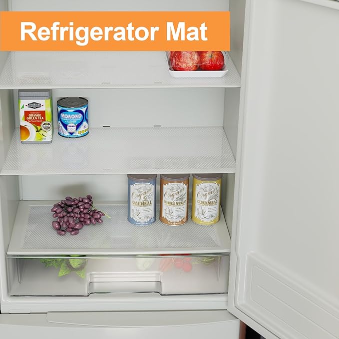 FLPMlX Clear Cabinet Shelf Liners: Waterproof Kitchen Drawer Liner 12"x 120" - Easy to Cut Non-Adhesive Bathroom Cupboard Mat for Pantry Shelves Refrigerator Translucent