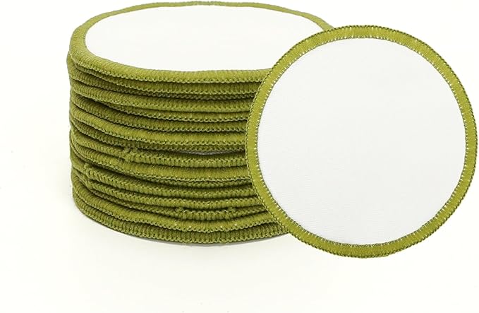 16PCS Reusable Cotton Pads Makeup Remover Face Cotton, Bamboo Storage Box Soft Facial Round, Washable Laundry Zero Waste Cleansing Wipes Storage Bamboo Box Bag Holder for Skin Care Gifts Exfoliating