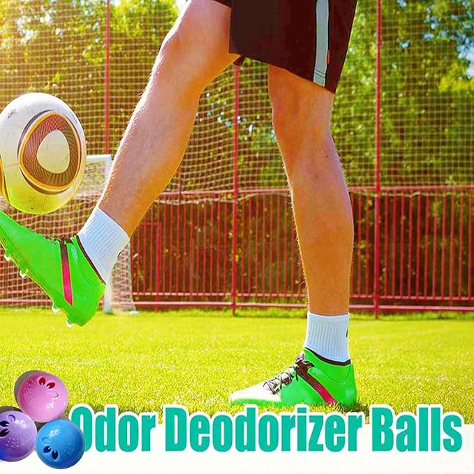 Shoe Deodorizer Balls for Sneaker, Fresh Linen Scent, Essential Oil Sneaker Deodorizer Ball, Small Spaces Odor Eliminator Air Freshener for Shoes, Gym Bags, Drawers and Locker