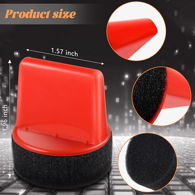 10 Pcs Shine Shoes Sponge Applicators Foam Dauber Shoe Polish Applicator Brush Leather Shoes Boots Care Cloths Suede Cleaner(10 Pcs Shoe Sponge B)