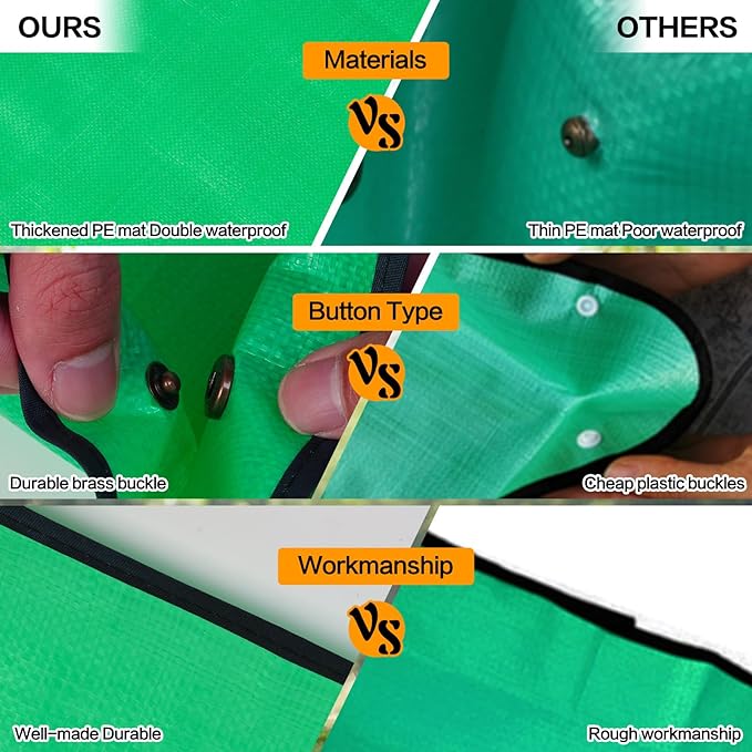 26.8" x 26.8" Plant Repotting Mat Waterproof Transplanting Mat Indoor Succulent Potting Mat Portable Gardening Watering mat Square and Foldable Garden mat