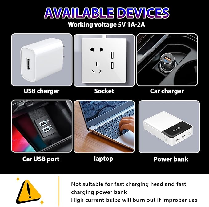 2PCS Car USB Night Lights, Touch Dimmable Vehicle Interior Ambient Lamp, Portable Retro Glass LED Light for Auto Decorations, Bedroom, Office, Travel, Camping, Gifts for Women and Men (Blue)