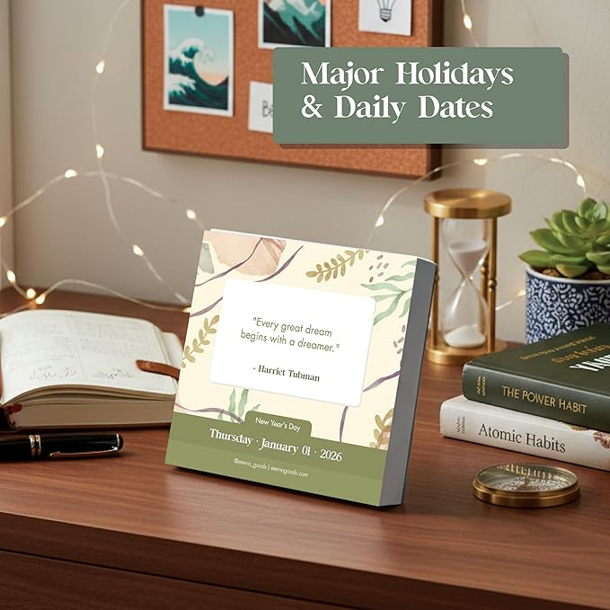 2026 Motivational Calendar | Includes 365 Positive Quotes and Affirmations, Enjoy a Whole Year of Inspirational Quotes, Phrases & Affirmations for Success, Happiness & Personal Growth