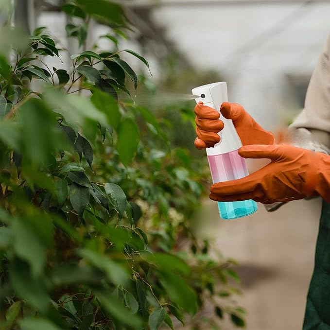 Continuous Spray Bottle, 6.8OZ /200ML Hair Mister Spray Bottle, Fine Mist for Salons,Barber, Plants, Skin Care, Cleaning(Red Blue Gradient,1 Pack)