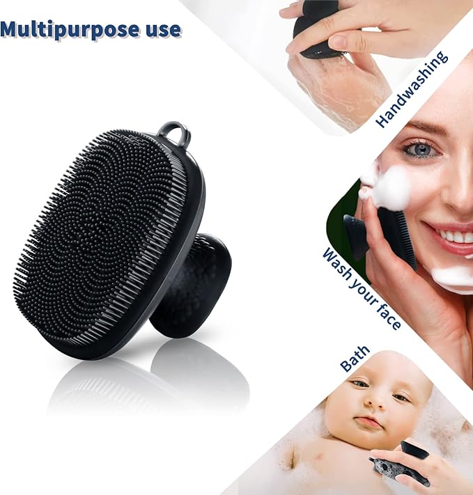Face Scrubber 2 Pack Silicone Face Scrubber for Men Facial Cleansing Brush Silicone Face Wash Brush Manual Waterproof Cleansing Skin Care Face Brushes for and Exfoliating