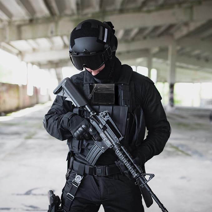 Qavctw Tactical Admin Pouch Bag with Hook and Loop Tool Storage Bag Snack Pouch Candy Bag Hanging Pouches Backpack Accessory Pouch