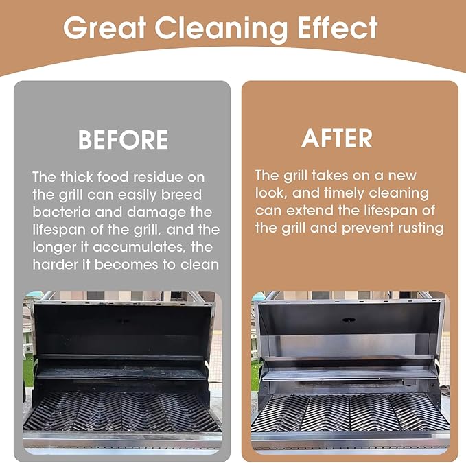 AWEASROY Heavy Duty Grill Cleaner, Grill Cleaning Bricks with Handle, Pumice Griddle Cleaning Stone Removing Stains for BBQ, Swimming Pool, Sink(4 Pack)