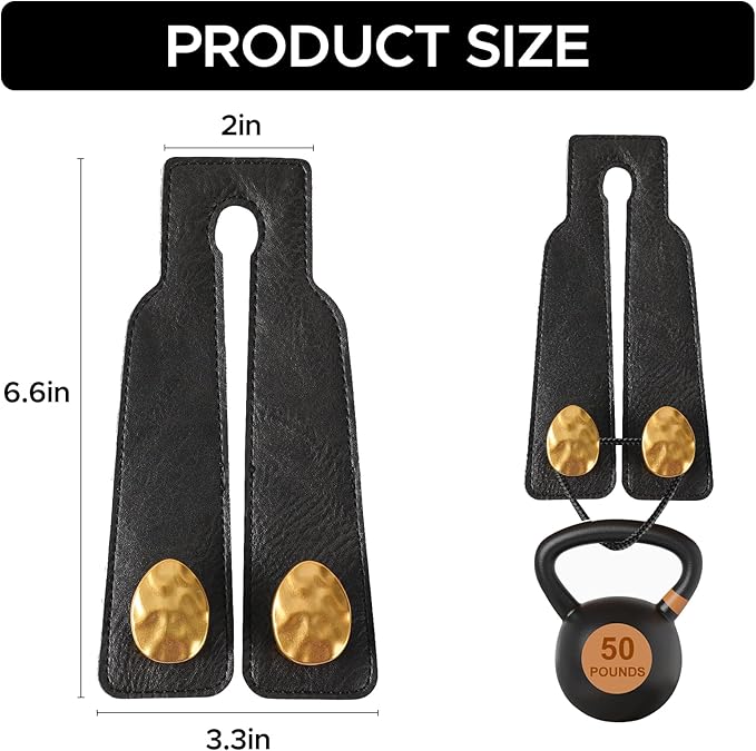 URIZZD 2PCS Leather Car Seat Hooks for Headrest, Vehicle Hanger Storage Organizer Universal for Handbag Purse, Car Accessories Gift (Black-Gold)