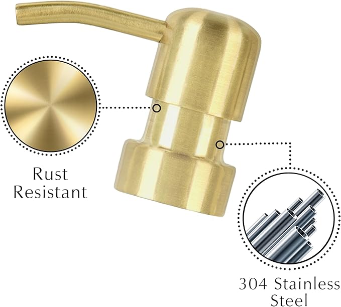 Emerson Essentials Dish Soap Dispenser for Kitchen, Dispenser Bathroom Set, Hand Soap Dispenser, Hand Wash and Dish Soap Set - Glass Dispenser with Pump and Labels