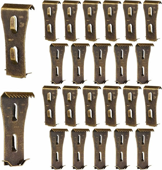 Brick Clips 24 Pcs Brick Clips for Hanging Outdoors Heavy Metal Brick Wall Hangers for Outside Home Decor Brick Hooks for 2-1/4 Inches to 2-3/8 Inches High Bricks