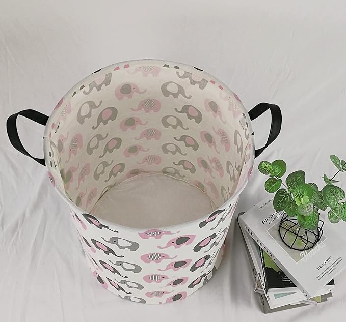 Kids Hamper Storage Bins Organizer Toy Box Laundry Basket Large Canvas Collapsible Chest for Home/Dorm/Kitchen/Pet/Office/Closet/Shelf/Gift Baskets