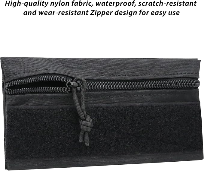 Qavctw Tactical Admin Pouch Bag with Hook and Loop Tool Storage Bag Snack Pouch Candy Bag Hanging Pouches Backpack Accessory Pouch