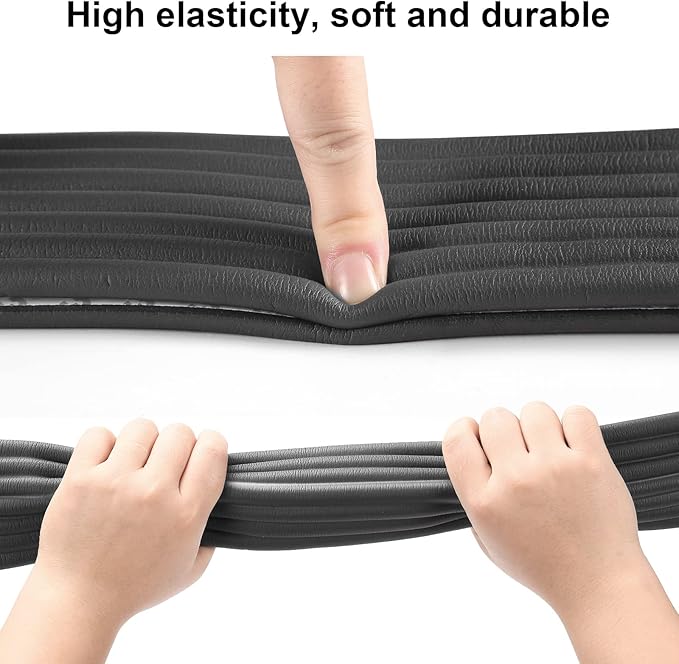 Dovesail Baby Proofing Edge Protector 6.6 feet with 3M Strong Adhesive Pre-Taped, Baby Proof Padding Extra Wide Edge Safety Guards for Sharp Edges, Table, Desk- Black