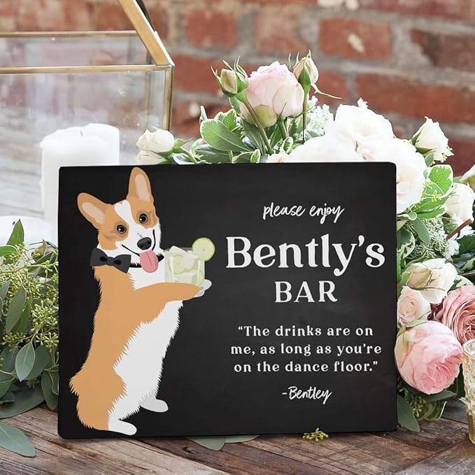 Chalkboard Sign - 8.7x12 in Decorative Family Message Board with Base