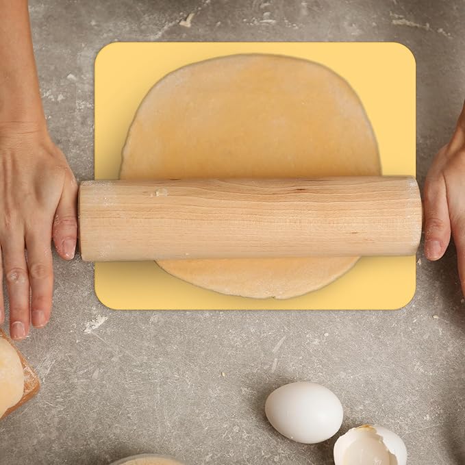 2pcs Small Silicone Mats for Crafts, Multi-Purpose Counter Pad Placemat Table Mat for Epoxy Resin Molds, DIY Art Crafts, Kitchen,Dining (9.45x7.87 inches)(Blue + Yellow)