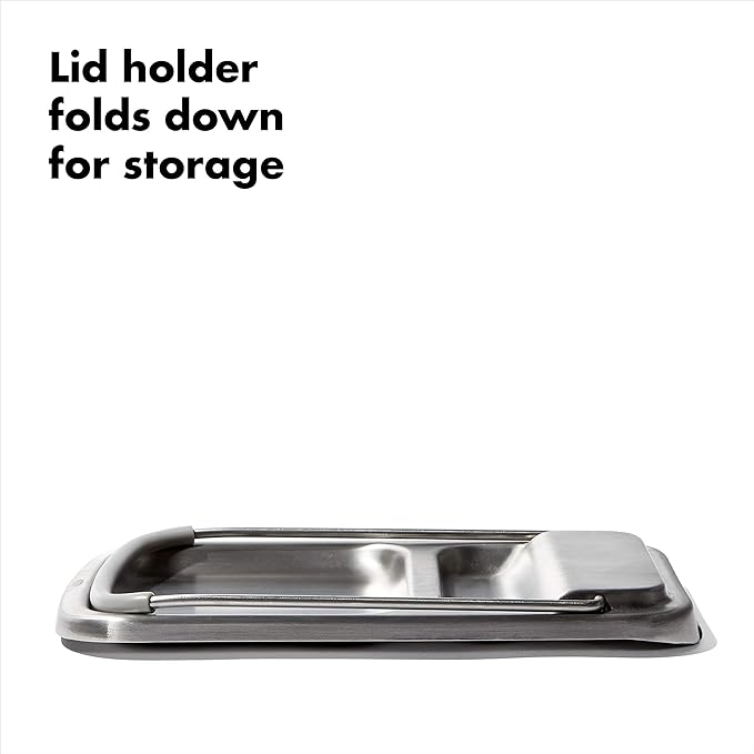 OXO Good Grips Stainless Steel Spoon Rest with Lid Holder