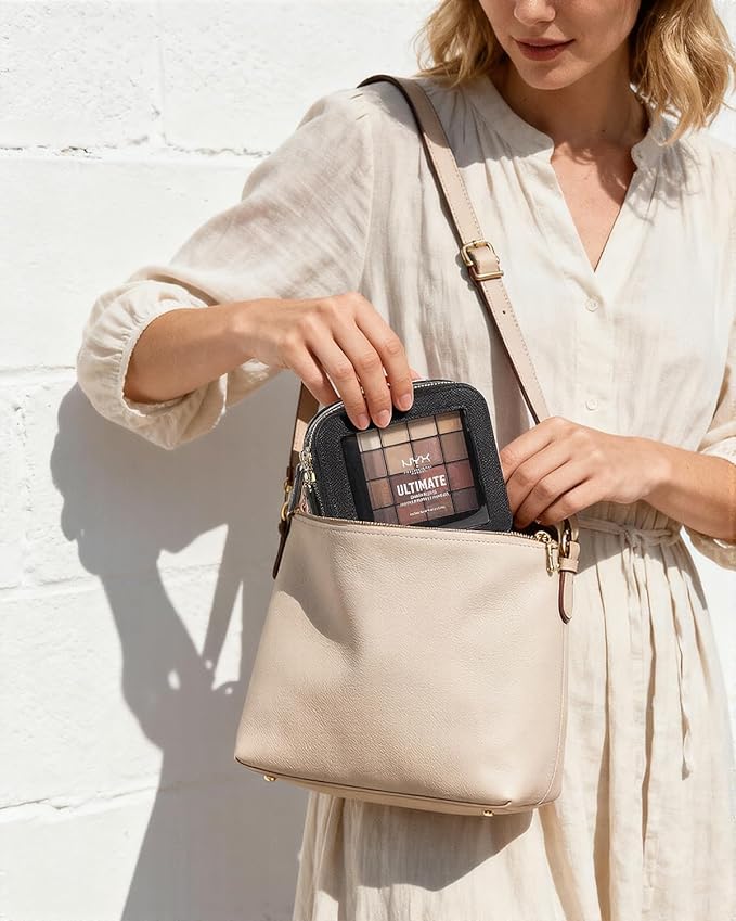 Clear Makeup Bag Small, Mini Portable Clear Makeup Bag for Purse Cute Waterproof Travel Cosmetic Case Makeup Pouch TSA Approved Toiletry Bag Women Traveling Car Organizer Car Essentials (Black, Mini)