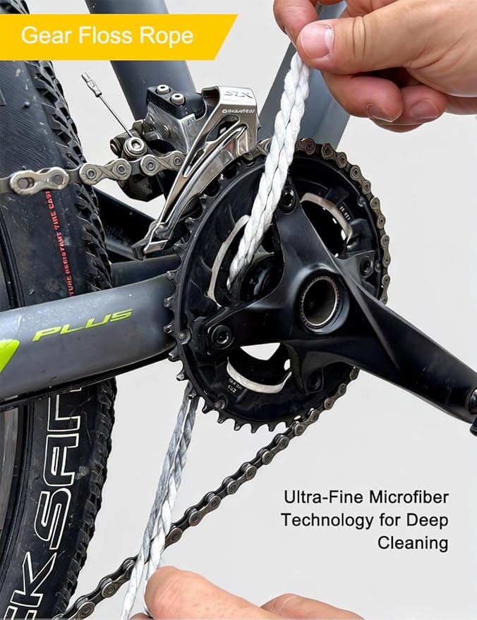 Bike Cleaning Kit - Complete Bicycle Maintenance Set with Degreaser, Lubricant, Chain Scrubber & Brushes for Mountain, Road, MTB, E-bikes