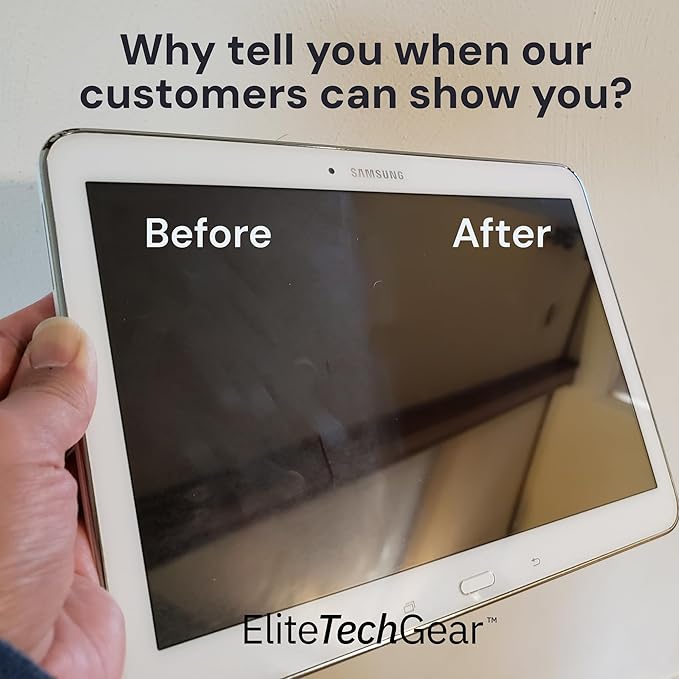 Elite Tech Gear Optical, Screen & Lens Care Kit - 3pc Spray (2x4oz+1oz) with 2 Microfiber Cloths - Alcohol-Free Eyewear Solution - 5pc Glasses Cleaner