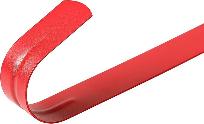 Wreath Hanger for Front Door, Slim Over The Door Hook, Easy to Use and Reusable Holiday Wreath Holder for Christmas, Thanksgiving, Halloween and Daily Décor (15" Red, 2)