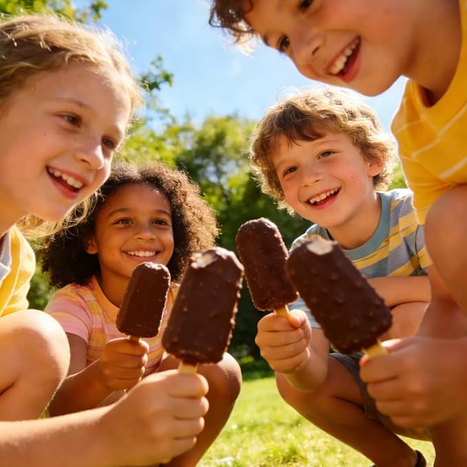 2 Pack Silicone Popsicle Molds, Largre Oval 4 Cavities Homemade Ice Pop Molds with 100 Wooden Sticks for Ice Cream, Cakesicles, Cake Pop